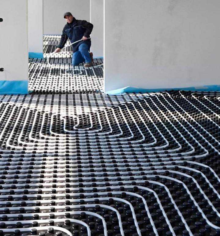 Installation de plancher chauffant Yonne